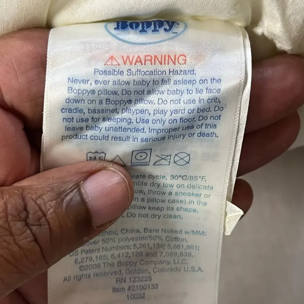 Vintage Boppy Bare Naked Nursing Pillow w/ Blue Vine & Jungle Covers Baby‎